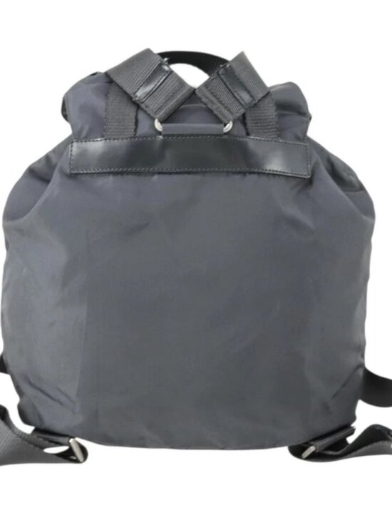 PRADA Backpack Nylon Gray Silver Auth gh1547 main image 15